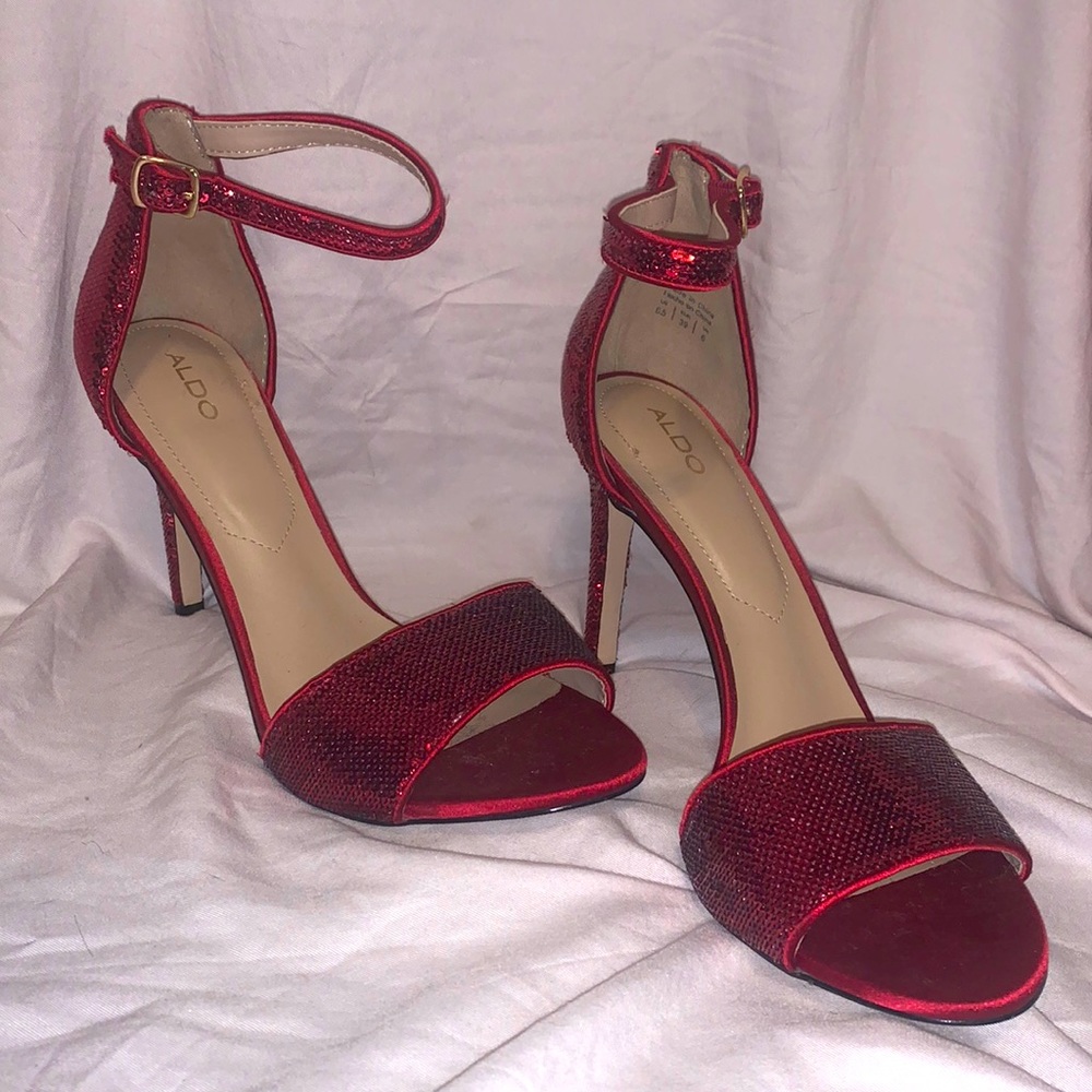 Red sequin Aldo heels